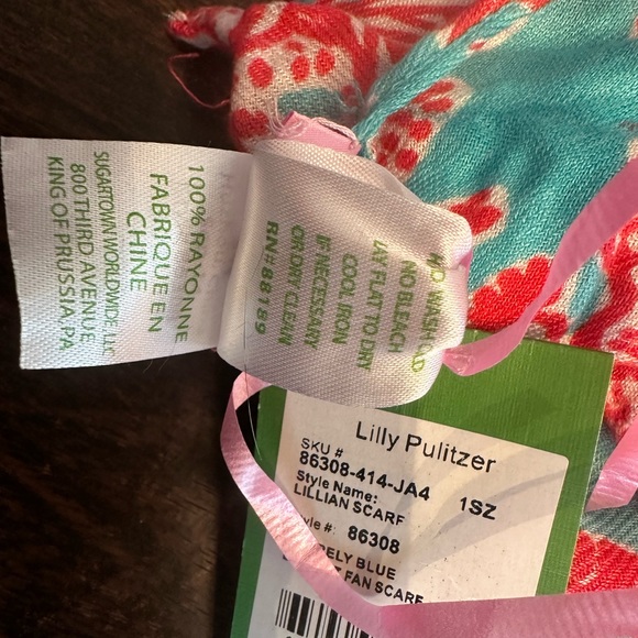 Lilly Pulitzer NWT Fan Scarf - Picture 8 of 10